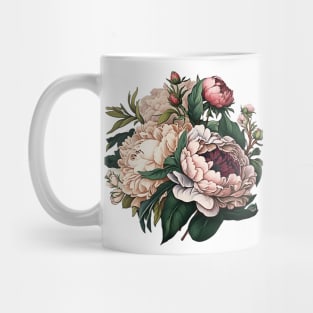 Beautiful and bright watercolour bouquet of flowers. Mug